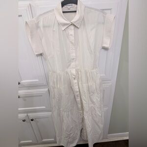 Hunter Bell Cream Collared dress